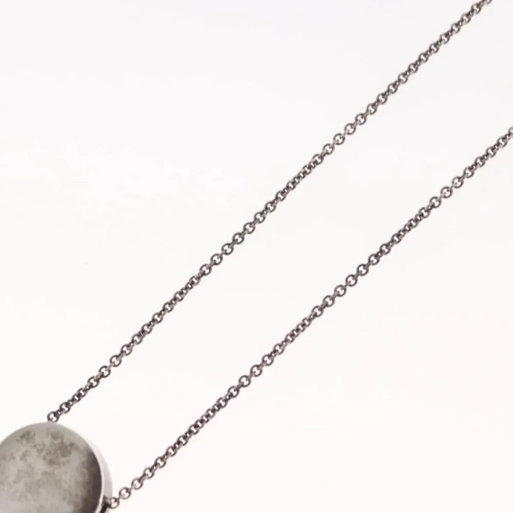 TIFFANY&Co. 1837 Concave Circle Necklace Ag925 Silver Auth SW1646 - Picture 11 of 14